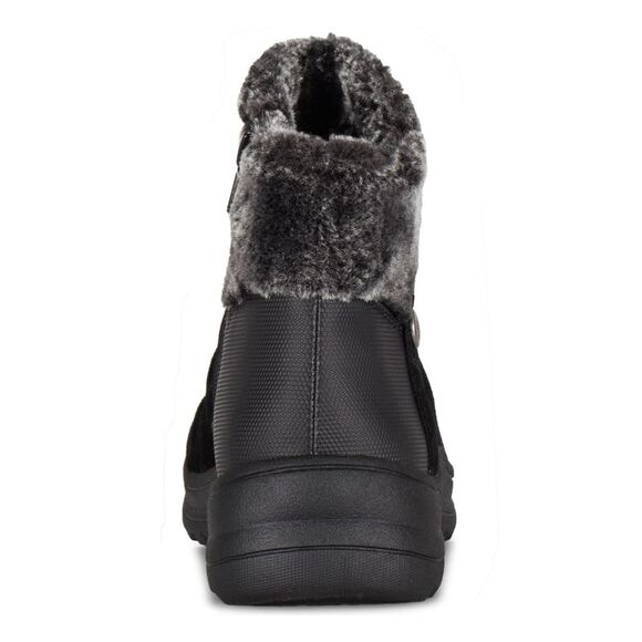 BARETRAPS Womens Black Button Aeron Round Toe Block Heel Leather Snow Boots 5 M - Picture 2 of 4